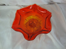 Load image into Gallery viewer, Vintage LE Smith Dominion Amberina Glass Compote Bowl Dish