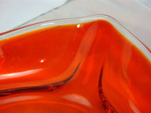 Load image into Gallery viewer, Vintage LE Smith Dominion Amberina Glass Compote Bowl Dish