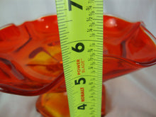 Load image into Gallery viewer, Vintage LE Smith Dominion Amberina Glass Compote Bowl Dish