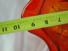 Load image into Gallery viewer, Vintage LE Smith Dominion Amberina Glass Compote Bowl Dish