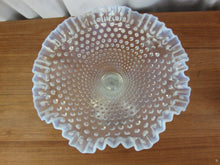 Load image into Gallery viewer, Vintage Fenton Moonstone Hobnail Compote Pedestal Bowl
