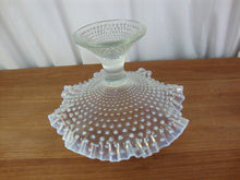 Load image into Gallery viewer, Vintage Fenton Moonstone Hobnail Compote Pedestal Bowl