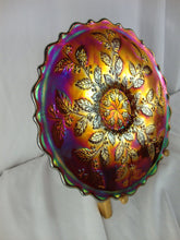 Load image into Gallery viewer, Vintage 2000 Fenton Frank Fenton Birthday Ruby Marigold Ware Holly Collector Plate