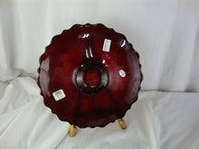 Load image into Gallery viewer, Vintage 2000 Fenton Frank Fenton Birthday Ruby Marigold Ware Holly Collector Plate