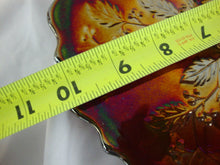 Load image into Gallery viewer, Vintage 2000 Fenton Frank Fenton Birthday Ruby Marigold Ware Holly Collector Plate