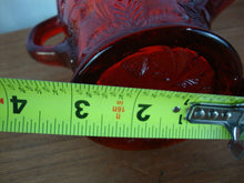 Load image into Gallery viewer, Vintage Mosser Glass Amberina Inverted Strawberry Sugar Bowl