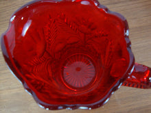 Load image into Gallery viewer, Vintage Fenton Amberina Glass Thistle Pattern Small Pitcher