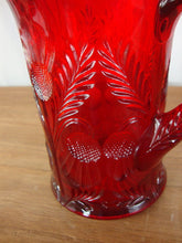 Load image into Gallery viewer, Vintage Fenton Amberina Glass Thistle Pattern Small Pitcher