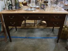 Load image into Gallery viewer, Antique English Hepplewhite Inlaid Server with Peach Alabaster Top