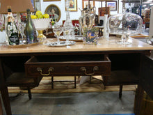 Load image into Gallery viewer, Antique English Hepplewhite Inlaid Server with Peach Alabaster Top