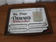 Load image into Gallery viewer, Vintage Dewar's White Label Whisky Bar Mirror