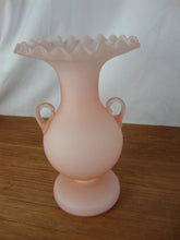 Load image into Gallery viewer, Antique Mount Washington Pink Cased Glass Pedestal Vase
