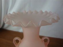 Load image into Gallery viewer, Antique Mount Washington Pink Cased Glass Pedestal Vase