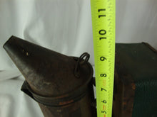 Load image into Gallery viewer, Vintage Dadant & Sons Green Leather Bellow Bee Smoker