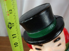 Load image into Gallery viewer, 1960's Frosty The Snowman with Candy Cane Small Lighted Blow Mold