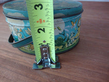 Load image into Gallery viewer, Vintage TinDeco Peter Rabbit on Parade Hinged Oval Trinket Box