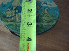 Load image into Gallery viewer, Vintage TinDeco Peter Rabbit on Parade Hinged Oval Trinket Box
