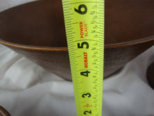 Load image into Gallery viewer, Vintage Thermo Serve Faux Wood Plastic Wood Salad Serving Bowl and Four Individual Bowls