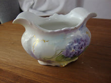 Load image into Gallery viewer, Vintage Handpainted Floral Porcelain Creamer and Sugar Table Set