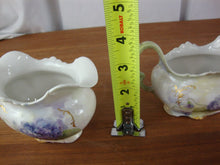Load image into Gallery viewer, Vintage Handpainted Floral Porcelain Creamer and Sugar Table Set