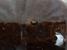 Load image into Gallery viewer, Marvin Bailey Folk Art Pottery Brown Mottled Devil Horn Beady Eyed Ugly Face