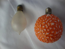 Load image into Gallery viewer, Vintage Japan Handpainted Glass Figural Holiday C6? Bulbs UNTESTED