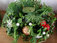 Load image into Gallery viewer, MCM Faux Greenery Ornament Holders and Candleholder Table Set
