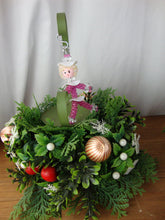 Load image into Gallery viewer, MCM Faux Greenery Ornament Holders and Candleholder Table Set