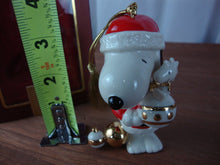 Load image into Gallery viewer, 2007 Lenox Snoopy's Christmas Spirit Porcelain Christmas Holiday Tree Ornament