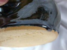 Load image into Gallery viewer, Marvin Bailey Folk Art Pottery Olive Green with Brown Beady Eyed Ugly Face Jug