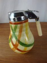 Load image into Gallery viewer, Vintage Vernonware Metlox Homespun Ceramic Syrup Table Pitcher