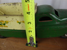 Load image into Gallery viewer, 1940's BUDDY L Pressed Steel Green/Cream Sand and Gravel Dump Truck