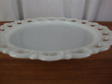 Load image into Gallery viewer, Vintage Anchor Hocking Lace Edge Milk Glass Serving Dish