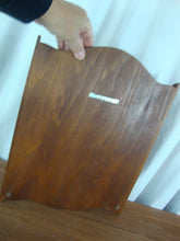 Load image into Gallery viewer, Vintage American Colonies Pewter Spoon Collection with Wooden Display Shelf