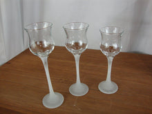 Load image into Gallery viewer, Vintage Partylite USA Clear/Frosted Glass Votive Holders Set of 3