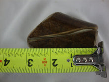 Load image into Gallery viewer, Alaska Legend Ulu Utility Knife Cutting Tool with Moose Antler Angled Handle and Smooth Brown Base