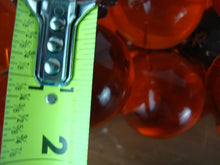 Load image into Gallery viewer, MCM Red/Orange Lucite Grapes Decor Cluster Wood Stem Large
