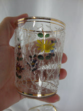 Load image into Gallery viewer, Vintage Fenton for LG Wright Floral Gold Trim Beverage Pitcher with Three Tumblers Set