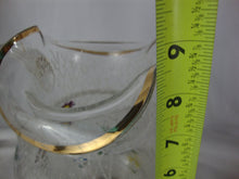 Load image into Gallery viewer, Vintage Fenton for LG Wright Floral Gold Trim Beverage Pitcher with Three Tumblers Set