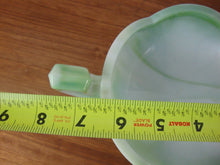 Load image into Gallery viewer, Vintage Westmoreland Green Slag Glass Double Handled Compote