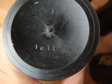 Load image into Gallery viewer, Vintage Nasco 16 Oz Black Textured Plastic Tumblers with Gold Owl on Branch Set of 6 Glasses