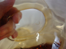 Load image into Gallery viewer, Vintage Empoli Amber Glass Circus Tent Apothecary Lidded Jar