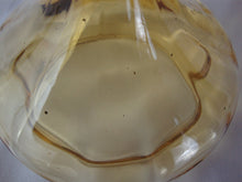 Load image into Gallery viewer, Vintage Empoli Amber Glass Circus Tent Apothecary Lidded Jar