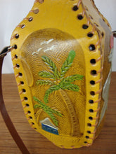 Load image into Gallery viewer, Vintage Cayman Islands BWL Souvenir Leather Covered Decanter Empty Bottle