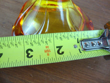 Load image into Gallery viewer, Vintage Viking Amberina Three Toe Swung Vase