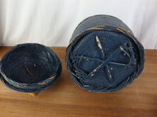 Load image into Gallery viewer, Vintage Asian Chinese Woven Lidded Wedding Basket With Jade Pendant