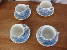 Load image into Gallery viewer, Vintage Enoch Wedgwood Countryside Teacup and Saucer Service for 4