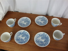 Load image into Gallery viewer, Vintage Enoch Wedgwood Countryside Teacup and Saucer Service for 4