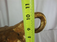 Load image into Gallery viewer, MCM Hollywood Regency Large Gold Gilded Ceramic/Clay Bull Sculpture Figure