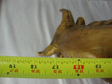 Load image into Gallery viewer, MCM Hollywood Regency Large Gold Gilded Ceramic/Clay Bull Sculpture Figure